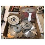 Box Lot- Small Saw Blades, Dado Set, Etc.