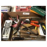 Box Lot- Hay Hook, Drafting Tools, Grasps, Etc.