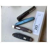 (4) Various Pocket Knives