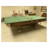 Vintage Pool Table with Ping Pong Table Top
