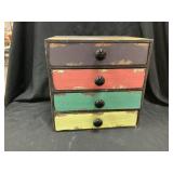 Contemporary 4-Drawer Wood Organizer