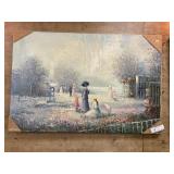 Contemporary Oil on Canvas Signed Montey