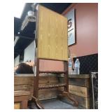 Antique Mahogany Frame Adj. Fire Screen