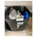 Tub of New & Used Tupperware