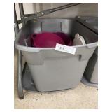 Tub of New & Used Tupperware