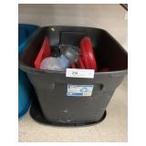 Tub of New & Used Tupperware