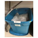 Tub of New & Used Tupperware