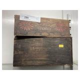 (2) Early Wood Boxes