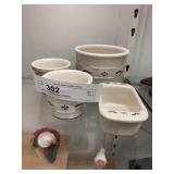 4Pc. Longaberger Pottery