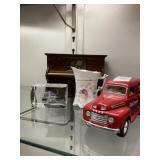 Piano Form Music Box, Cream Pitcher,