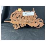 Wood Crafted Wheelbarrow