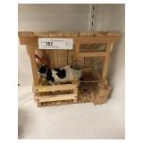 Wood Crafted Cattle Stall