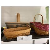 (3) Longaberger Baskets
