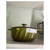 Cont. Cast Iron Enameled Casserole Dish