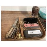 Still Bank, Antique Flatware, Eyeglasses, etc.