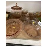 Pink Depression Glassware