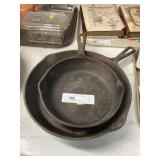 (2) Cont. Cast Iron Frying Pans