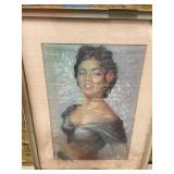 Hermansader Oil on Board & Framed Pastel