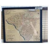 Framed Lancaster Automobile Club Map