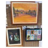 (2) Signed Watercolors and Framed Art