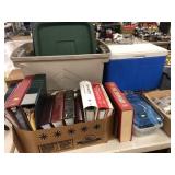 Sewing Machine, Tackle Box, Cookbooks, Storage