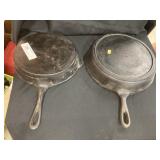 (2) Unsigned Cast Iron Frying Pans