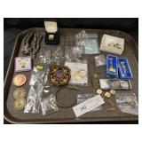 Tie Tacks, Necklaces, Pins, Key Chains