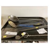 (5) Wrought Iron Antique Kitchen Utensils