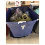 Tub of New & Used Tupperware