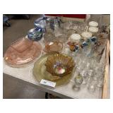 Character Glasses, Depression Glass, Divided