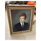 Oil on Canvas Portrait Signed Legende