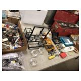 Tool Box, Keys, Drill Bits, Candle Holders,