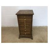 Oak Cash Register Stand