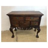 Contemporary Carved Queen Anne Style Server