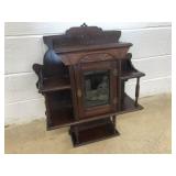 Early Carved Walnut Wall Shelf