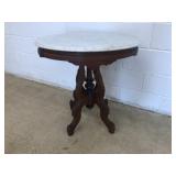Depression Era Marble Top Parlor Table