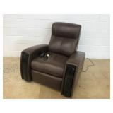Power Reclining Leather Theater Seat