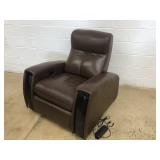 Power Reclining Leather Theater Seat