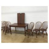 Contemporary Cherry 7pc. Dining Room Set