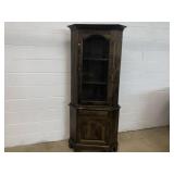 2Pc. Pine Corner Cabinet