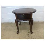 Broyhill Oval Queen Anne End Table