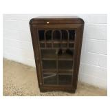 Vintage Glass Bookcase