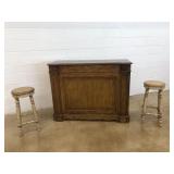 Modern Bar & (2) Stools