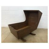 Wooden Grain Painted Cradle