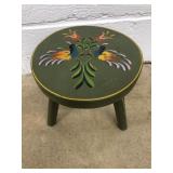 Small Distlefink Painted Stool
