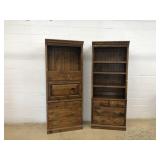 Pair of Pine Book Shelves