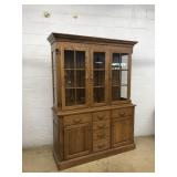 Modern Oak 2-Piece Hutch