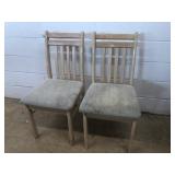 (2) Upholstered Modern Kitchen Chairs