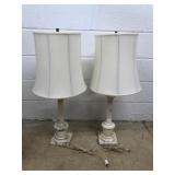 (2) Alabaster Table Lamps