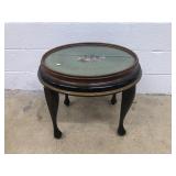 Oval Picture Frame End Table